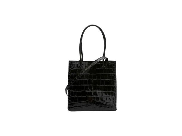 Balenciaga Balenciaga XXS Shopping Tote Crocodile Effect Black - view 2