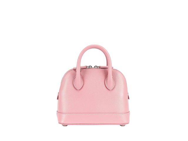 Balenciaga Balenciaga XXS Ville Top Handle Bag In Dragee White Calfskin Leather With Silver-Toned Hardware - view 2