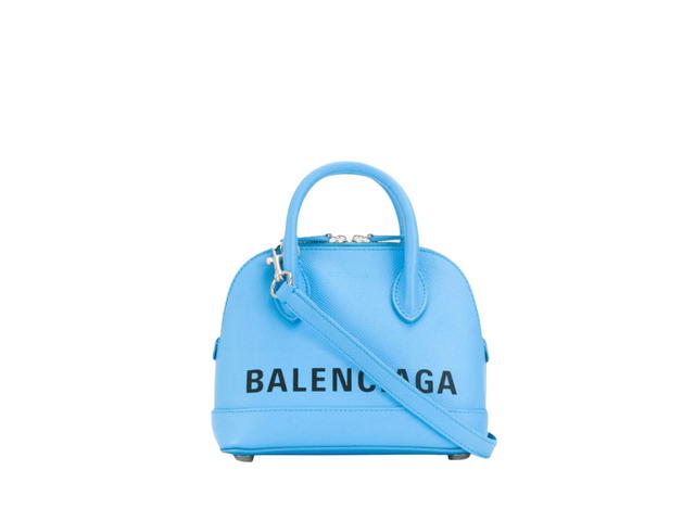 Balenciaga Balenciaga XXS Ville Top Handle Bag In Light Blue Leather With Silver-Tone Hardware - view 1