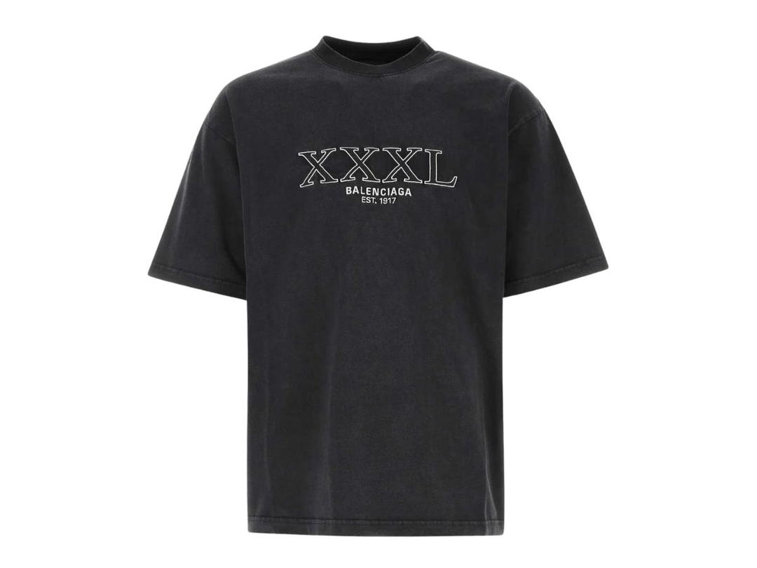 Balenciaga Balenciaga XXXL Logo Crewneck T-Shirt Black