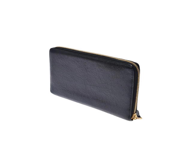 Balenciaga Balenciaga Zippy Long Wallet In Calfskin With Gold Hardware Black - view 2
