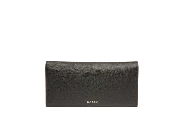 Bally Bally Continental Wallet In Baliro Leather With Ruthenium Metal Black Blue - view 1