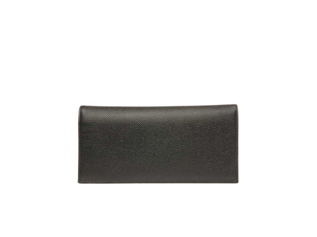 Bally Bally Continental Wallet In Baliro Leather With Ruthenium Metal Black Blue - view 2
