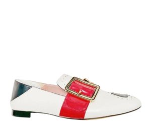 Buy Bally Limited Edition Janelle Poker Loafers In Calf Leather Off-White Red And Black at Sasom – Authentic and Ready to Ship