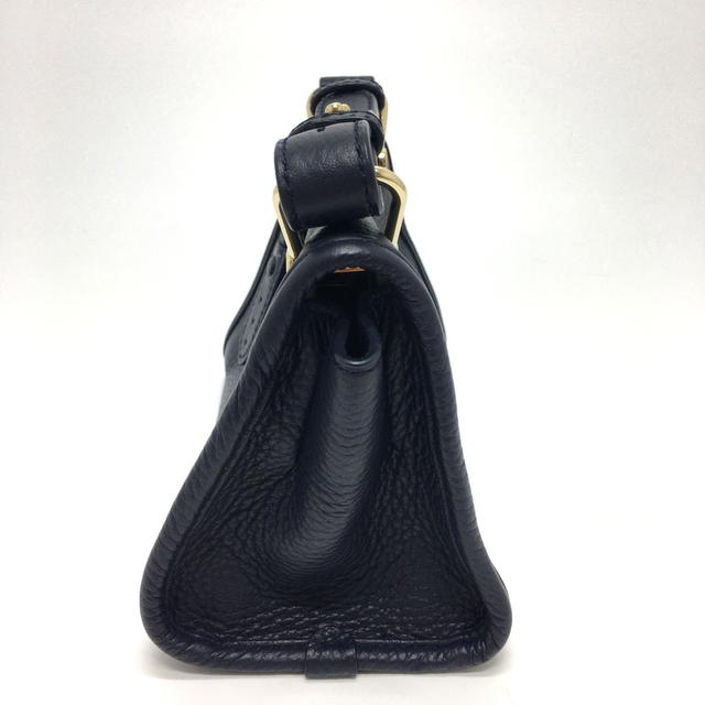 Bally BALLY logo 2WAY Shoulder Bag Leather Navy - view 4