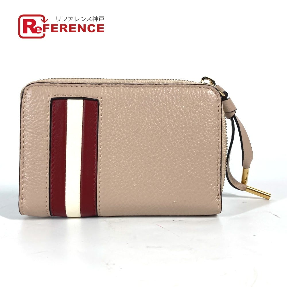 Bally BALLY MORRIN Logo Wallet Coin Compartment Zip Around coin purse Unused