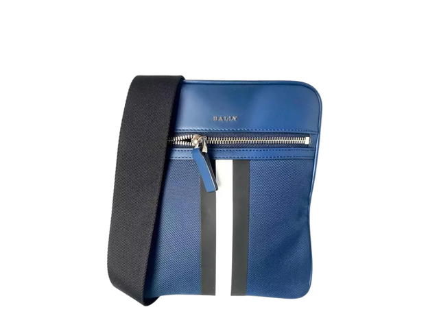 Bally Bally Telford Sling Bag Canvas Blue With White Stripe - view 1