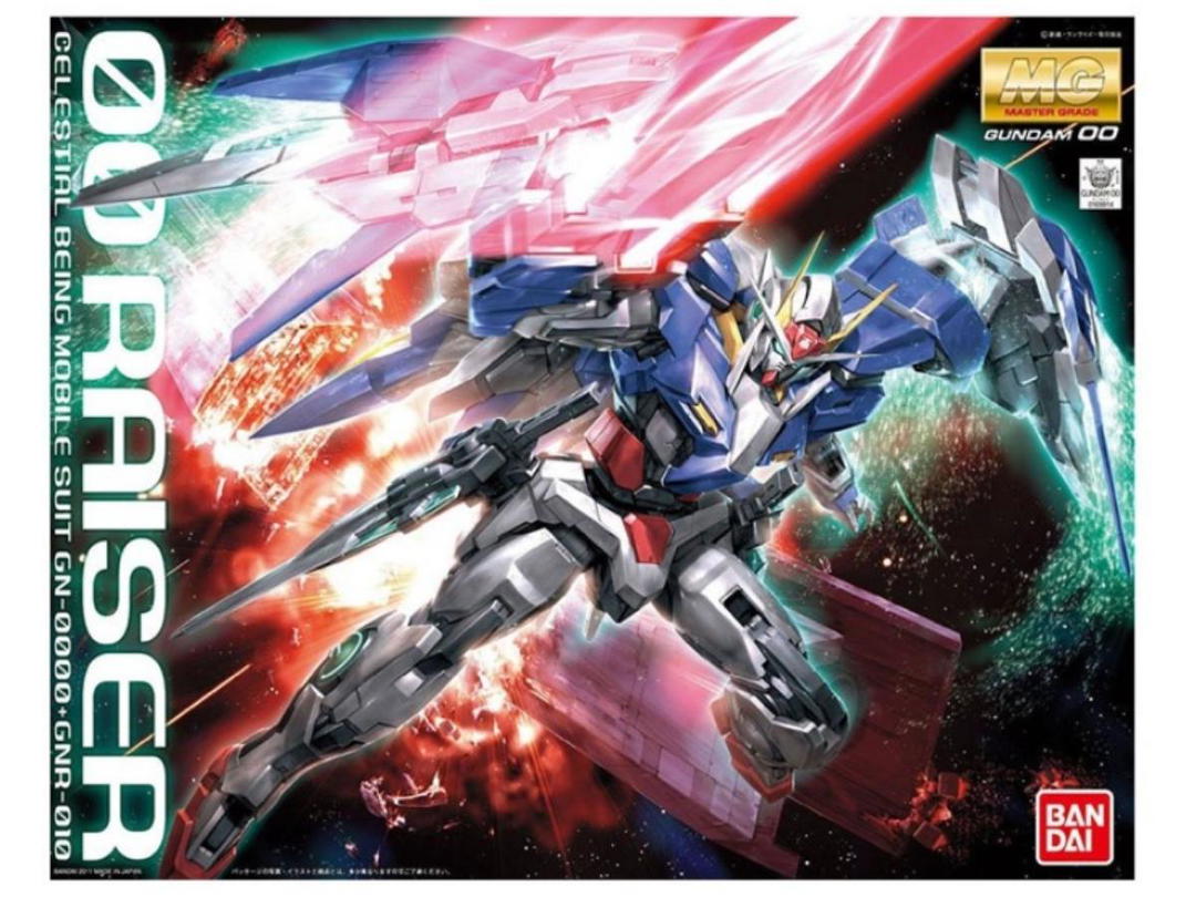 Bandai Bandai Gunpla Master Grade 1/100 Model Kit MG GN-0000+GNR-010 00 RAISER