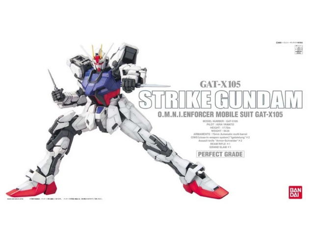 Bandai Bandai Perfect Grade GAT-X105 Strike Gundam O.M.N.I. Enforcer Mobile Suit - view 1