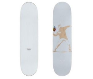 Buy Banksy Skateboard Deck "Flower Bomber" 5th at Sasom – Authentic and Ready to Ship