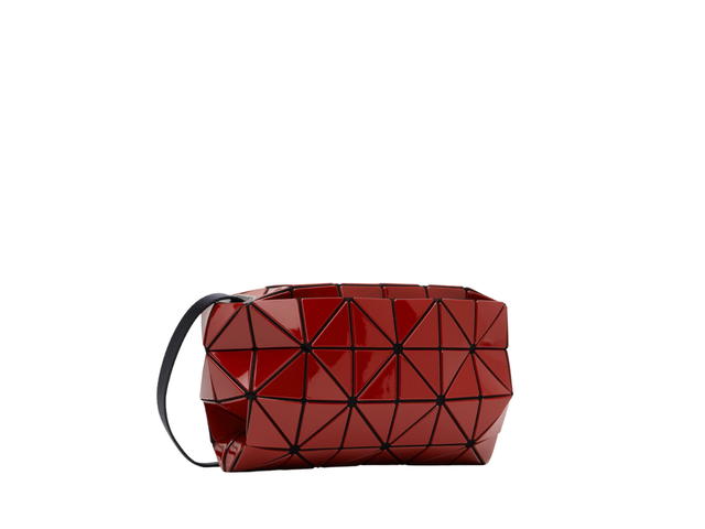 Issey Miyake Bao Bao Issey Miyake Crossbody Bag In Red Carton With Logo-Engraved Gunmetal-Tone Hardware - view 2