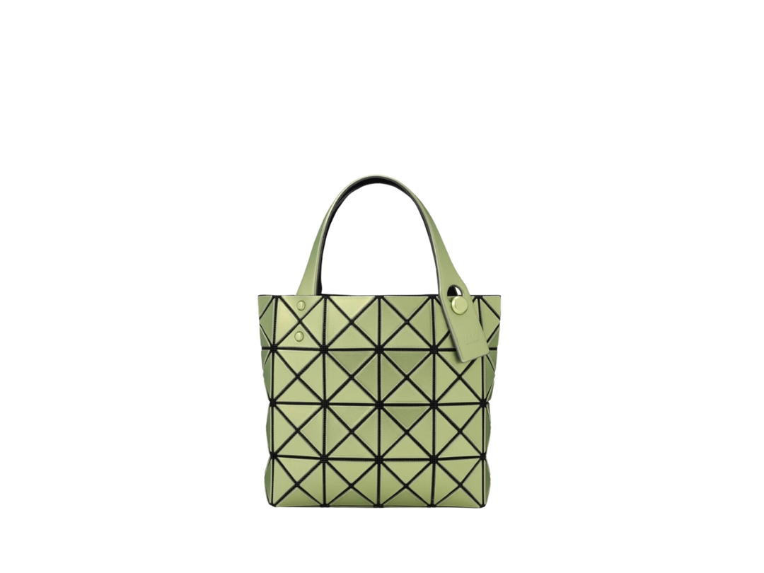 Issey Miyake Bao Bao Issey Miyake Lucent Boxy Mini Tote Bag Lt Green