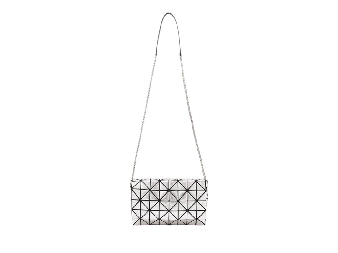 Issey Miyake Bao Bao Issey Miyake Platinum Coffret Crossbody With Magnetic Fastening Silver