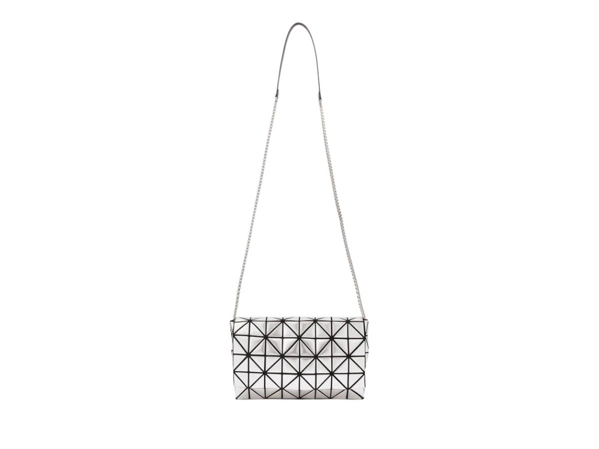 Issey Miyake Bao Bao Issey Miyake Platinum Coffret Crossbody With Magnetic Fastening Silver