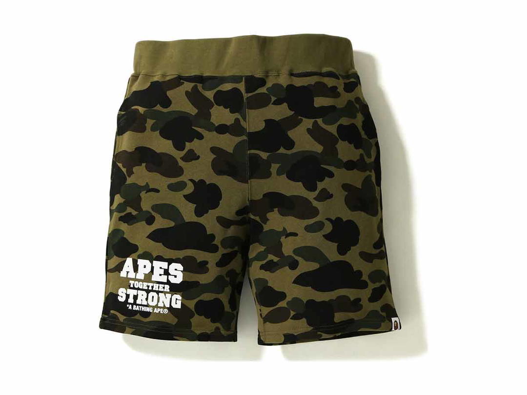 Bape BAPE 1st Camo ATS Sweat Shorts Green