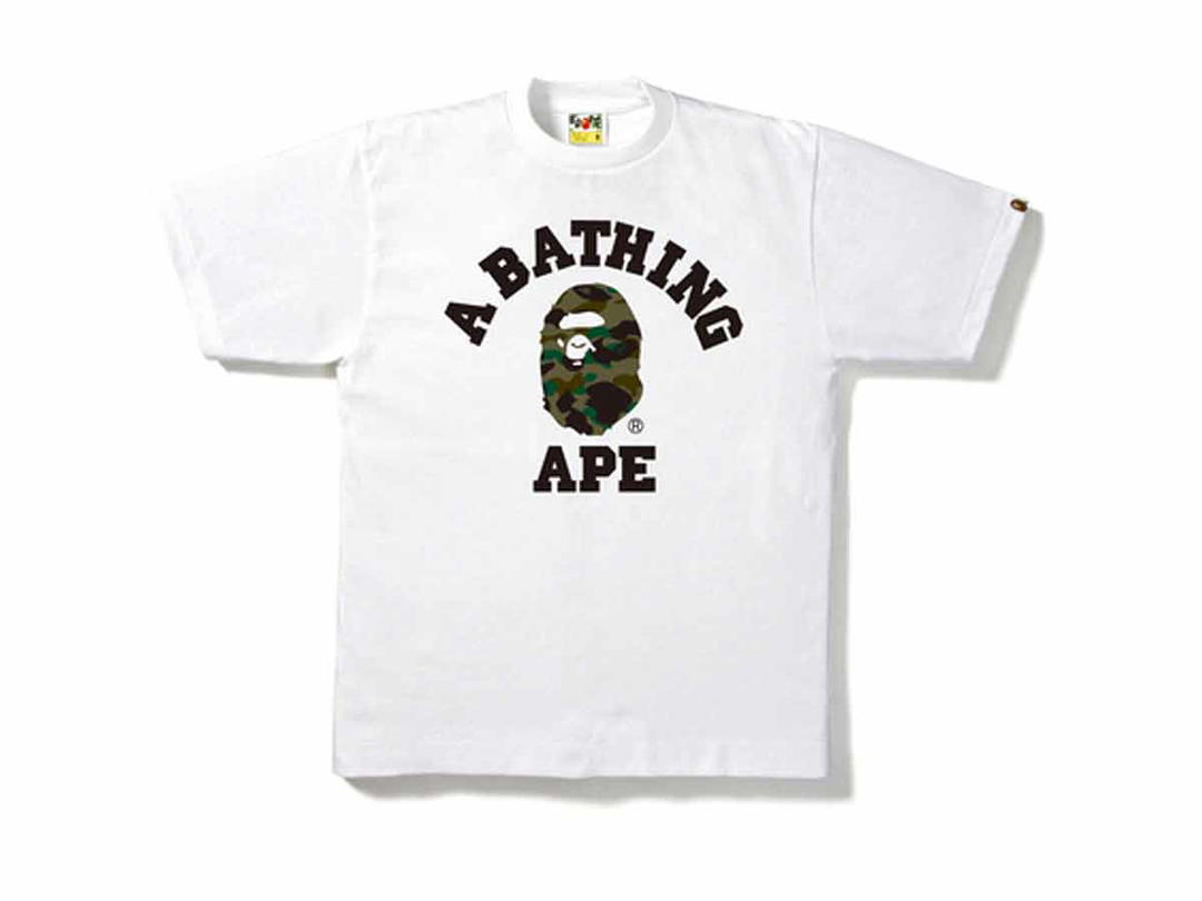Bape BAPE 1st Camo College Tee White