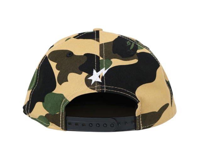 Bape BAPE 1st Camo New Era Snap Back Cap Yellow - view 2