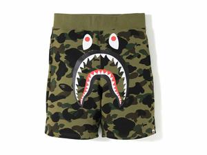 Buy BAPE 1st Camo Shark Sweat Shorts Green at Sasom – Authentic and Ready to Ship