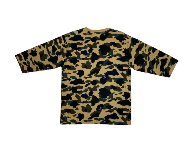 Bape Bape A Bathing Ape 1st Camo 3/4 Sleeve T-Shirt Yellow - view 2