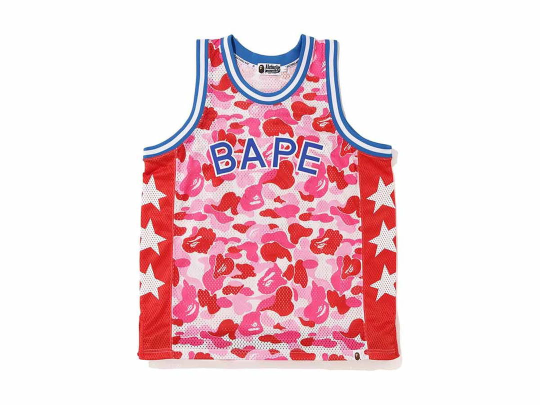 Bape BAPE ABC Basketball Tank Top Pink