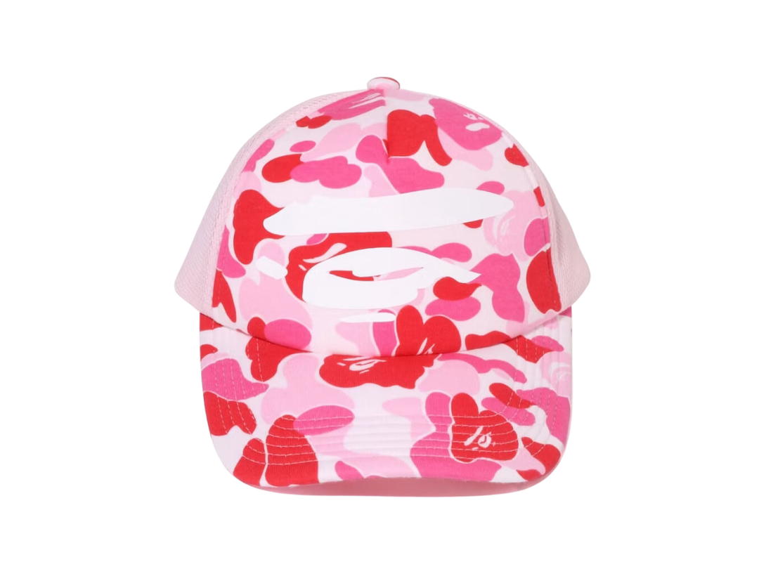 Bape BAPE ABC Camo Ape Face Mesh Cap Pink