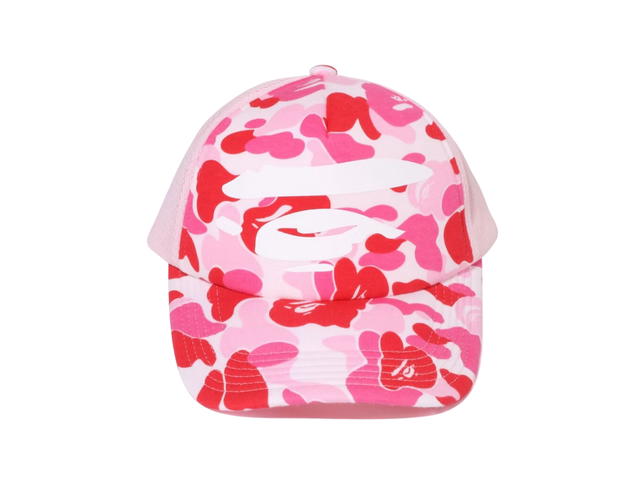 Bape BAPE ABC Camo Ape Face Mesh Cap Pink - view 1