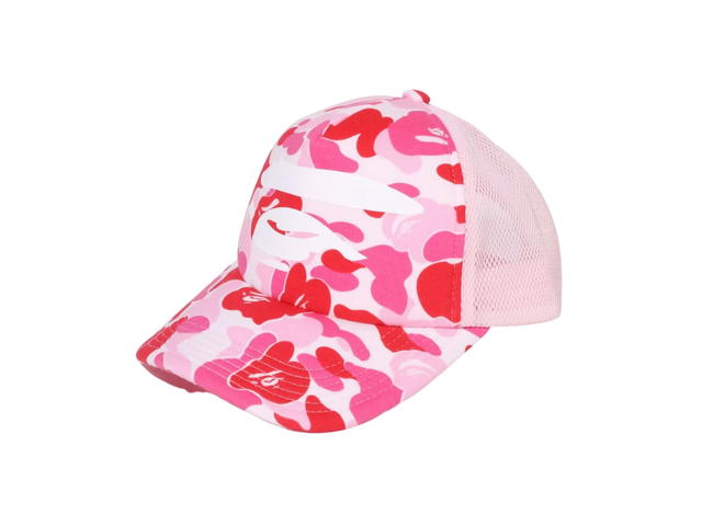Bape BAPE ABC Camo Ape Face Mesh Cap Pink - view 2