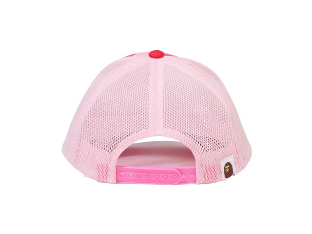 Bape BAPE ABC Camo Ape Face Mesh Cap Pink - view 3