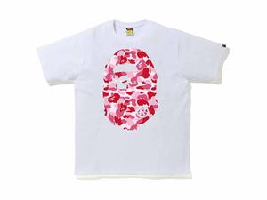 Buy BAPE ABC Camo Big Ape Head Tee White/Pink at Sasom – Authentic and Ready to Ship