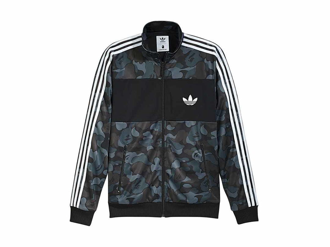 Bape BAPE X adidas ABC Camo Track Jacket Black