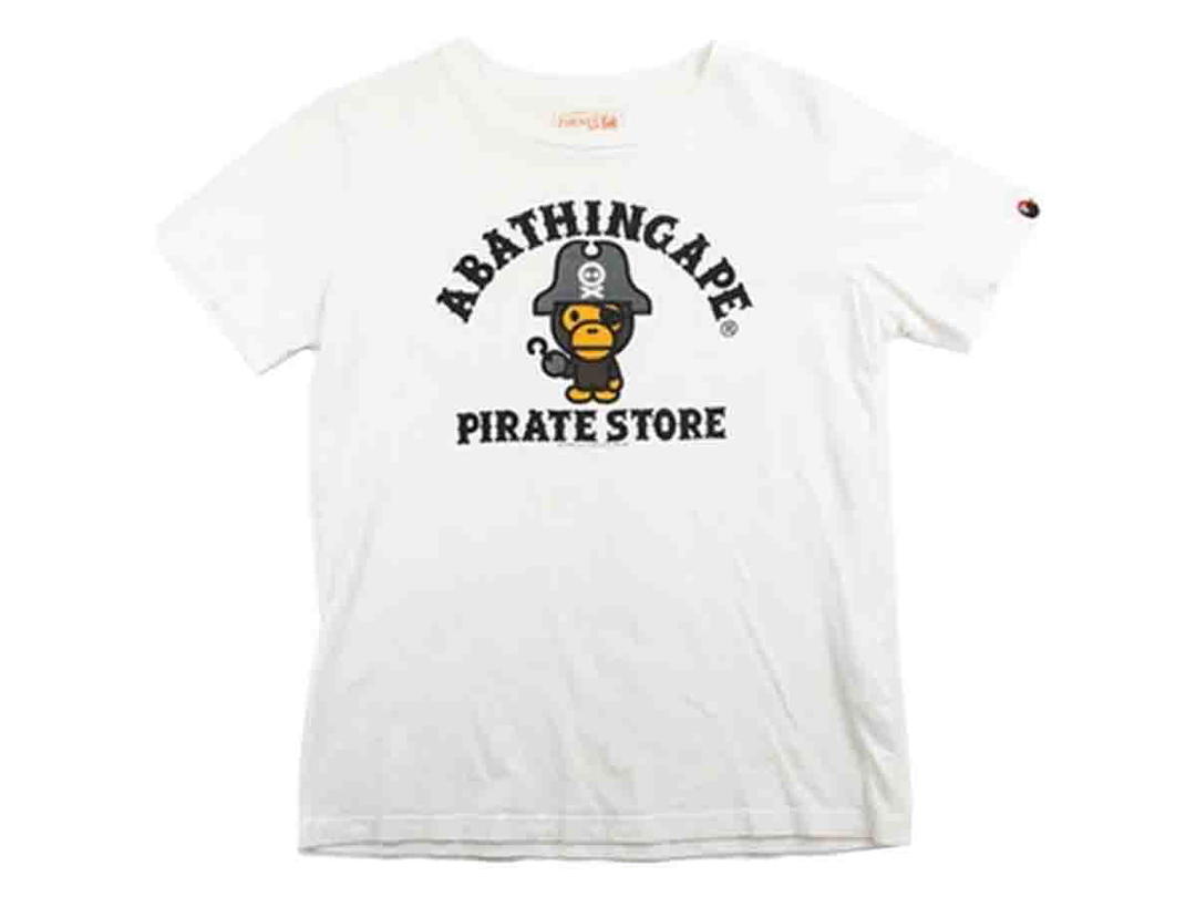 Bape Bape Baby Milo Pirate Store Tee White
