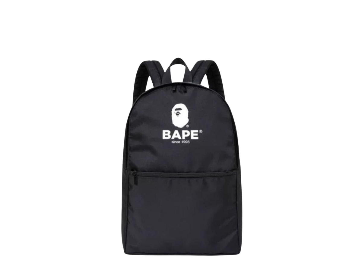 Bape BAPE Backpack Daypack APE HEAD Logo Print Black (AW19)