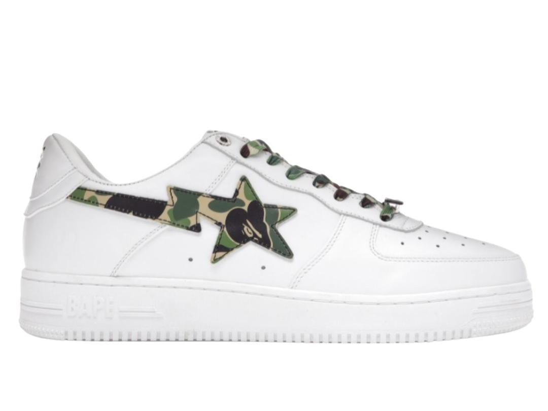 Bape A Bathing Ape Bape Sta Low White ABC Camo Green