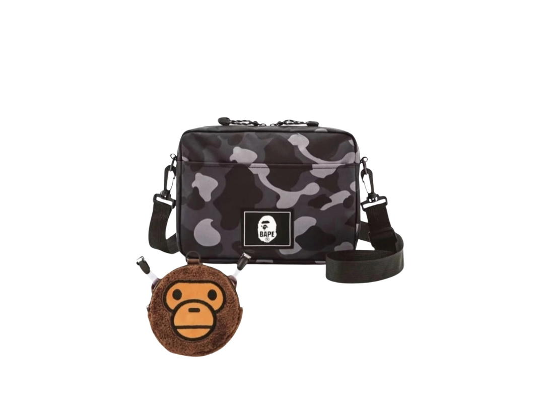 Bape BAPE BLK Shoulder Bag & Milo Pouch (AW22)