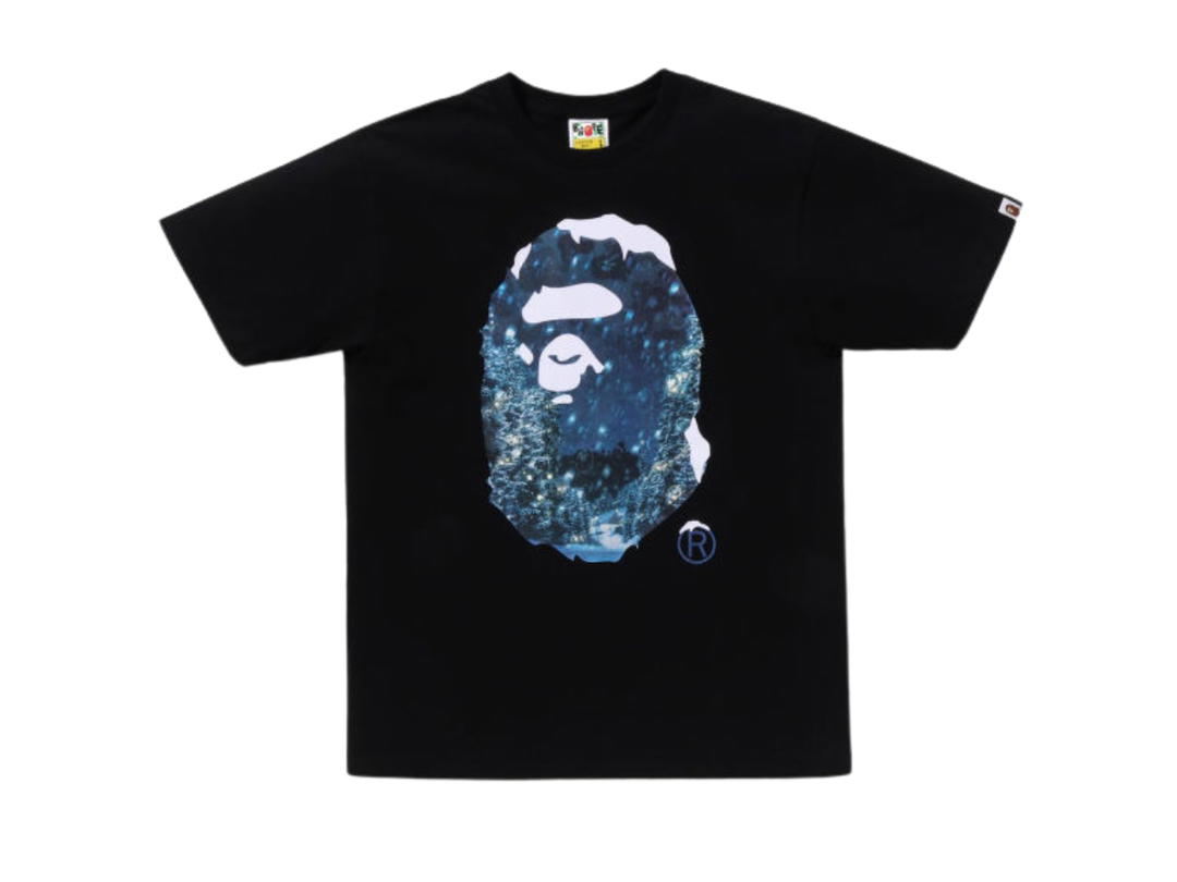 Bape BAPE Christmas Photo Ape Head Tee Black
