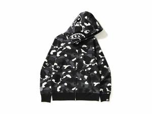 Buy BAPE City Camo Shark Full Zip Hoodie Black at Sasom – Authentic and Ready to Ship