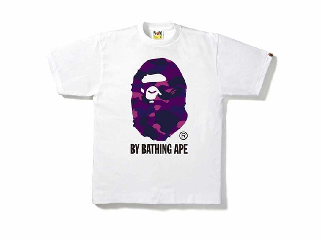 Bape BAPE Color Camo By Bathing Tee White/Purple