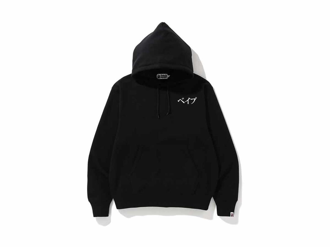 Bape BAPE Embroidery Relaxed Pullover Hoodie Black