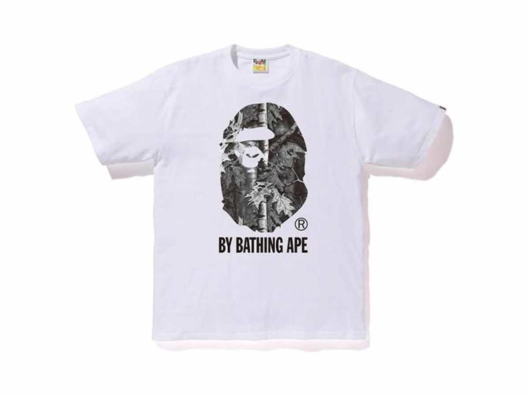 Bape BAPE Forest Camo By Bathing Tee White/Black