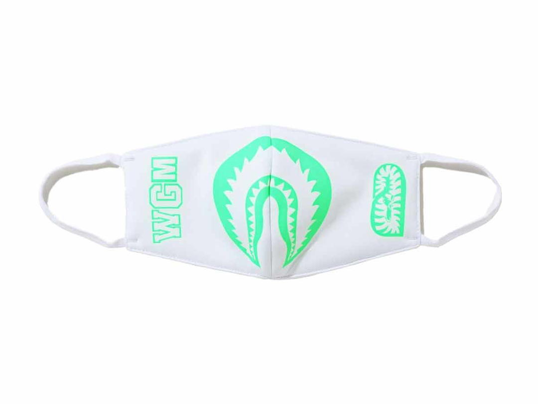 Bape BAPE Glow In The Dark Shark Mask White