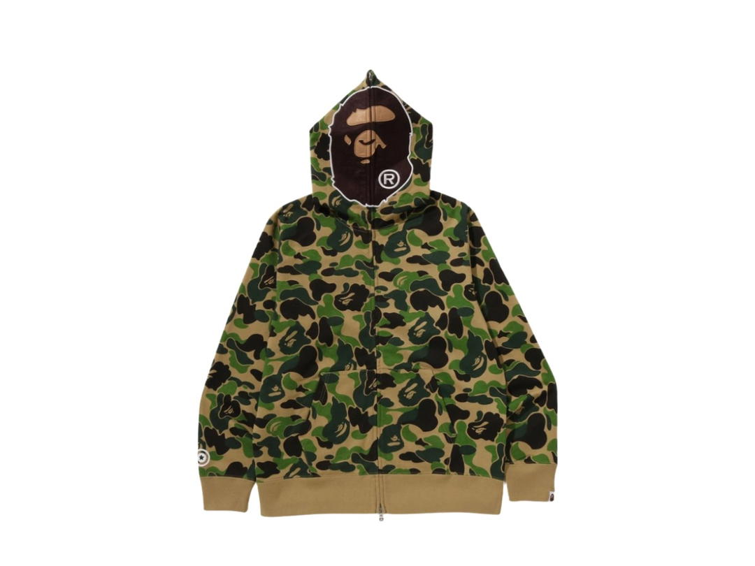 Bape Bape ABC Camo 2nd Ape Full Zip Hoodie Green