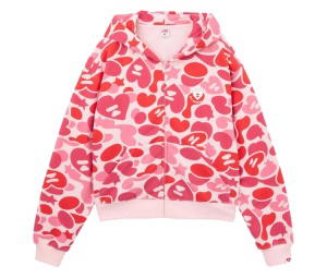 Buy Bape Camo Ap Hooded Zip-up Sweater Pink at Sasom – Authentic and Ready to Ship