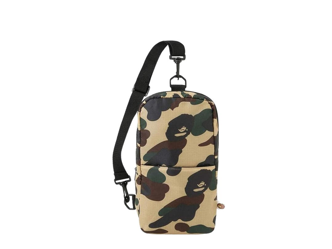Bape BAPE Logo Camouflage Shoulder Side Body Travel Bag Camo