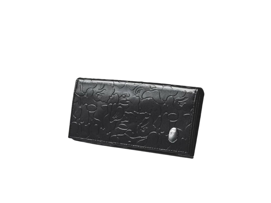 Bape BAPE Magazine Exclusive Black Emboss Long Wallet Black