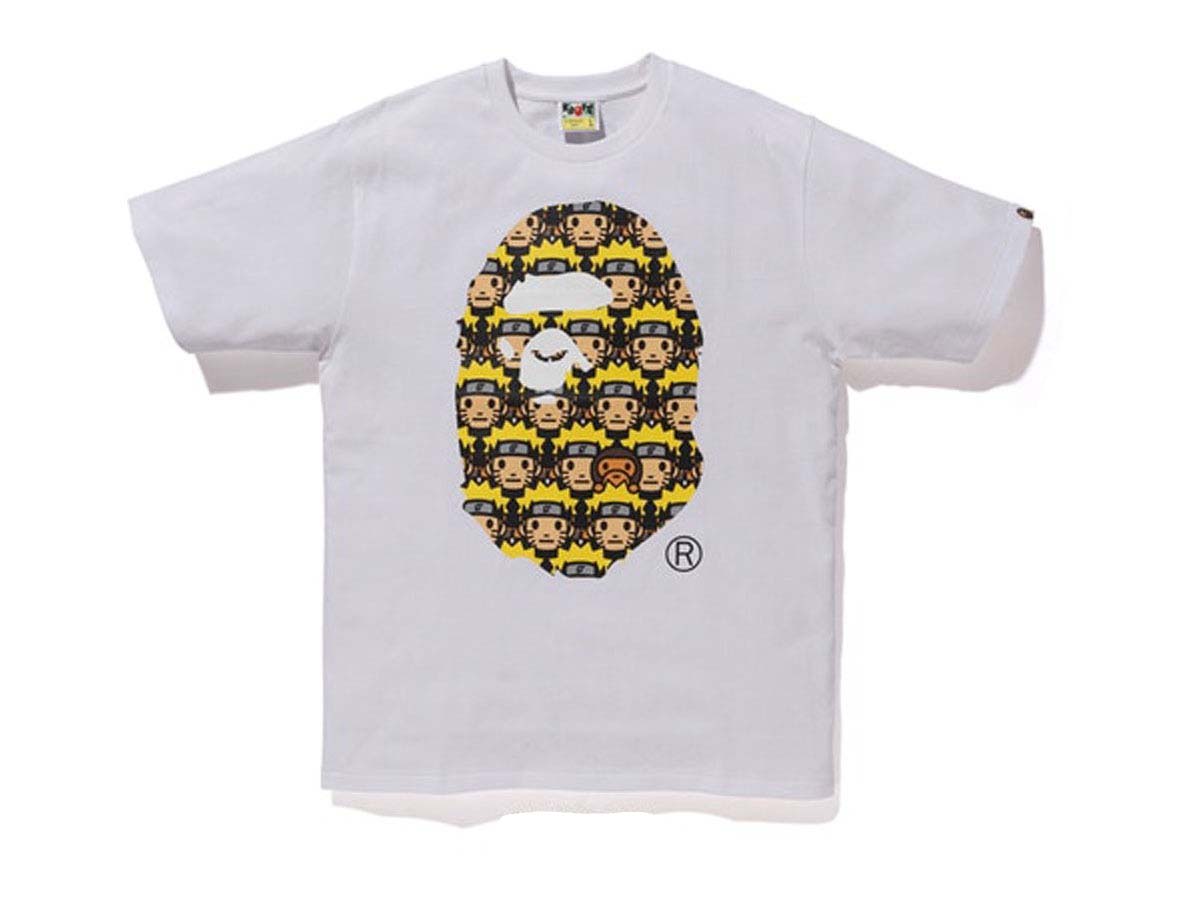 Bape Naruto Ape Head Tee White Shop Authentic at SASOM