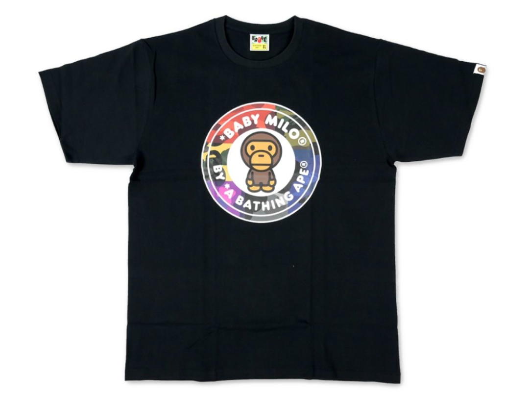 Bape BAPE PUBG Mix Camo Milo Busy Works Tee Black