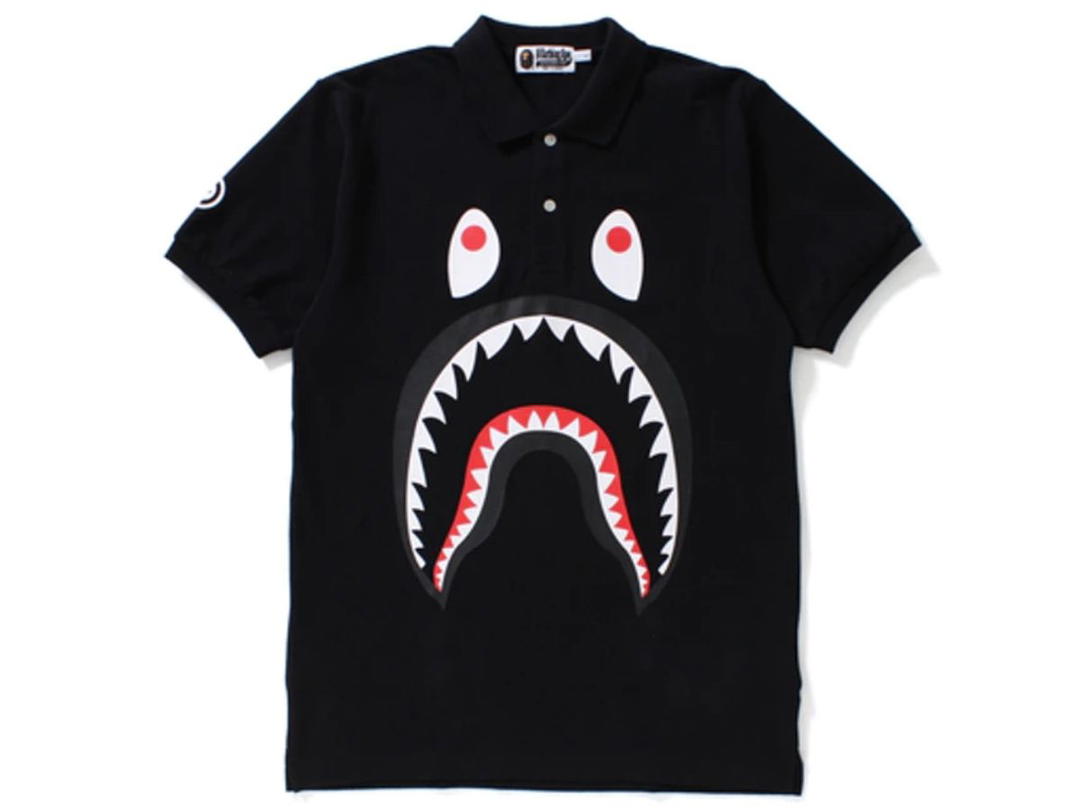Bape BAPE Shark Polo Black