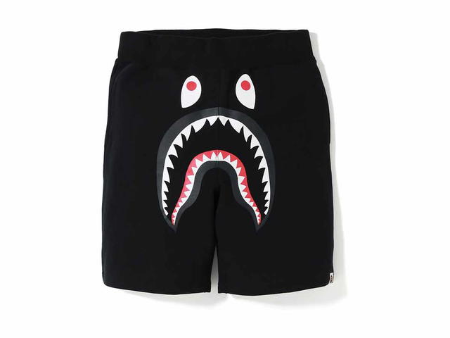Bape BAPE Shark Sweat Shorts Black/Purple - view 1