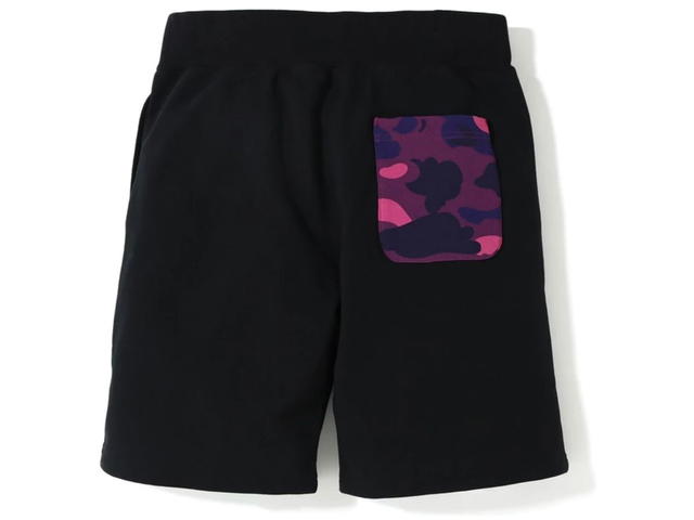 Bape BAPE Shark Sweat Shorts Black/Purple - view 2