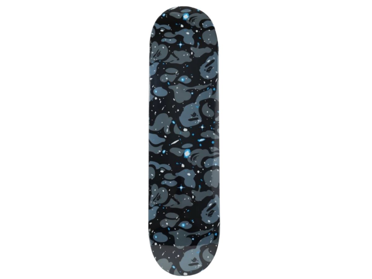 Bape BAPE Space Camo Skateboard Deck Black